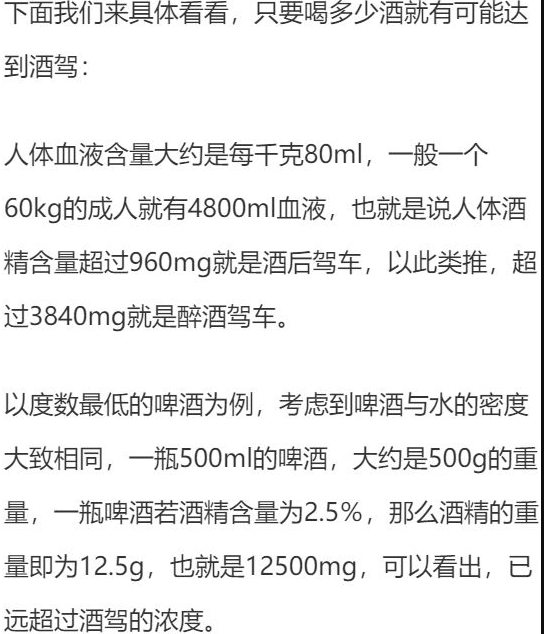 喝多少酒開車算酒駕？喝完酒多久能開車？這組數(shù)據(jù)，都說明白了